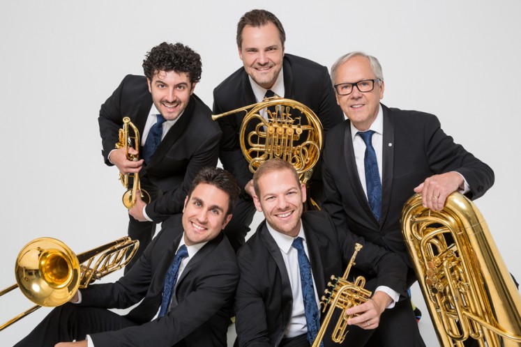Canadian Brass group with Instruments
